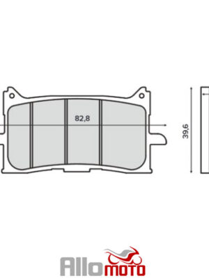 Plaquettes de frein arrière RMS pour Honda XADV 750